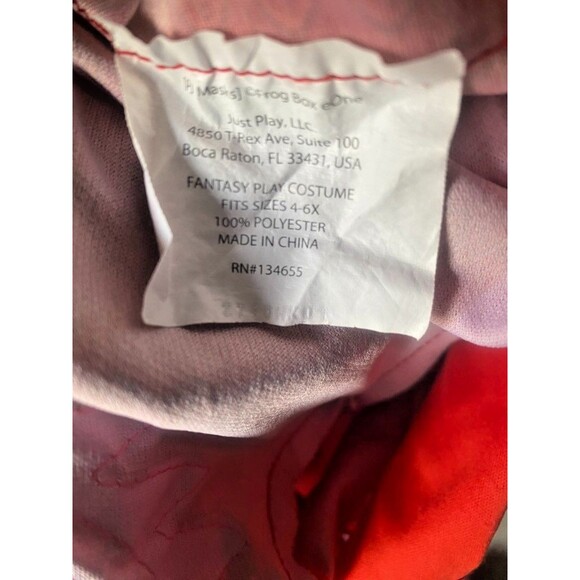 Girl's PJ Mask Owlette Halloween Costume Red & Pink Cape, Mask, & Suit -Sz 4-6x - Picture 4 of 4